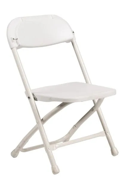white folding chair for kids