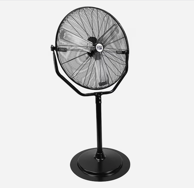 pedestal fan black