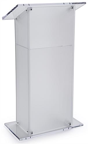podium white